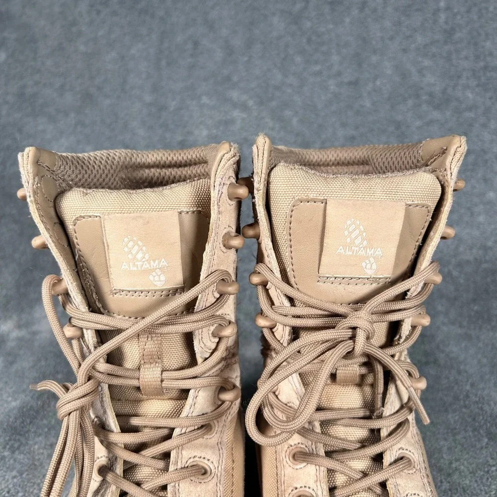 Altama Tactical Combat Boots Coyote Tan Suede Lace Up Mens 6.5 3658R